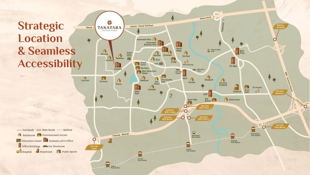 lokasi tanatara bsd